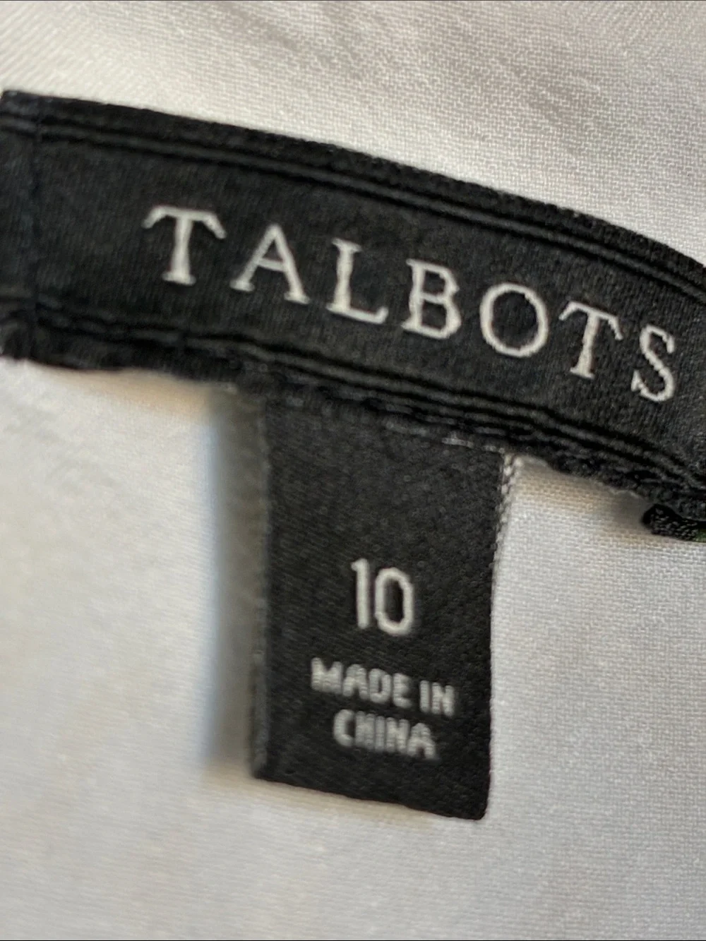 Talbots Dress Women Botanical Garden Sheath Lattice Trim Yoke & Flounce, Size 10 - Picture 10 of 11